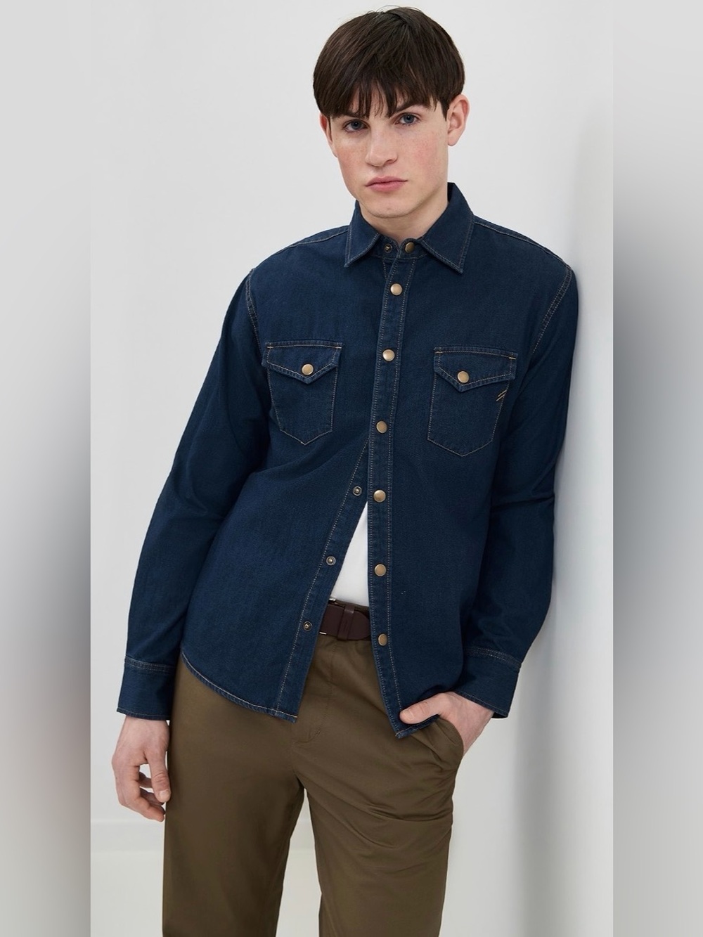 Billy Reid Shoals Denim Shirt